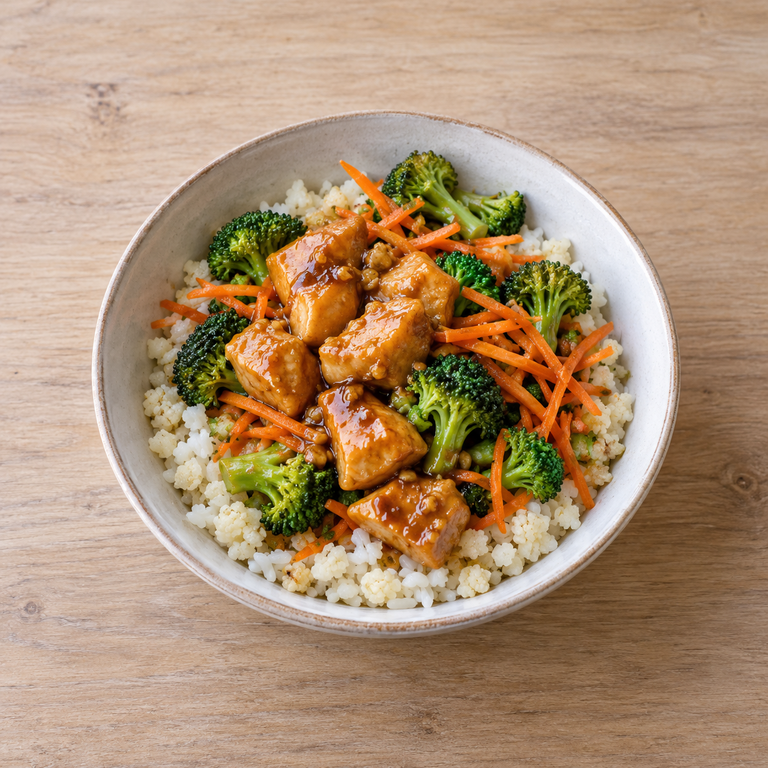 蜜糖醬油雞肉雙米碗