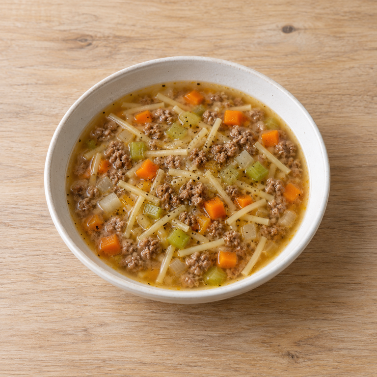 牛高湯黑胡椒袋鼠肉義麵湯